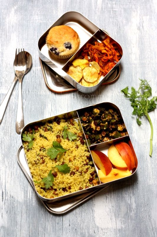 Dishesfrommykitchen KIDS LUNCH BOX LEMONY QUINOA WITH BLACK